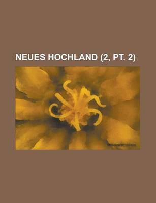 Book cover for Neues Hochland (2, PT. 2 )