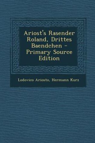 Cover of Ariost's Rasender Roland, Drittes Baendchen