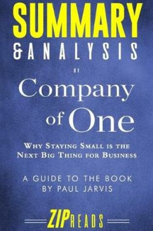Cover of Summary & Analysis of Company of One