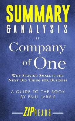 Book cover for Summary & Analysis of Company of One