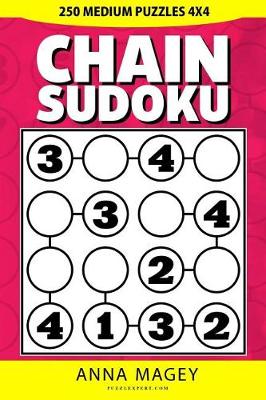 Book cover for 250 Medium Chain Sudoku Puzzles 4x4