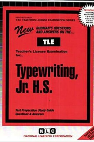 Cover of Typewriting, Jr. H.S.