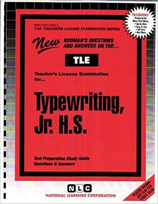 Book cover for Typewriting, Jr. H.S.