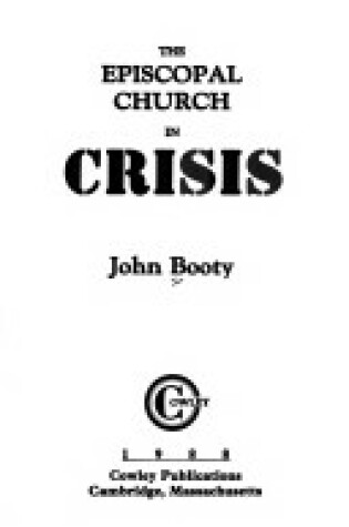 Cover of The Episcopal Church in Crisis