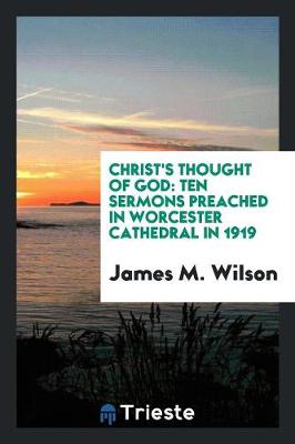 Book cover for Christ's Thought of God