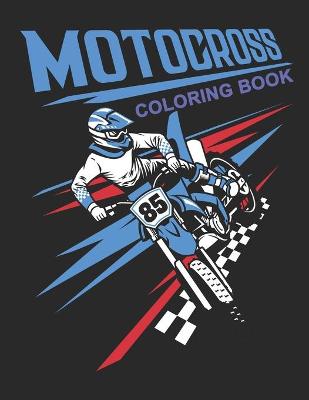 Book cover for Motocross Coloring Book