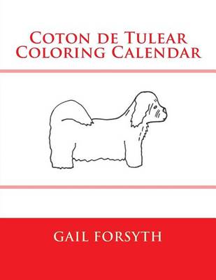 Book cover for Coton de Tulear Coloring Calendar