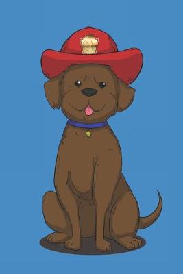 Book cover for firefighter dog