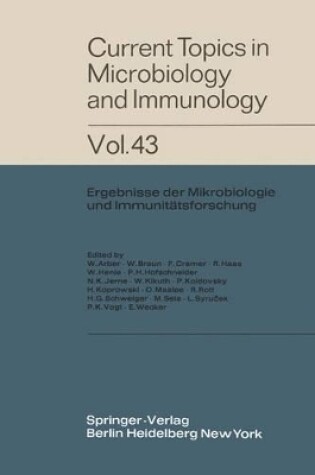 Cover of Current Topics in Microbiology and Immunology