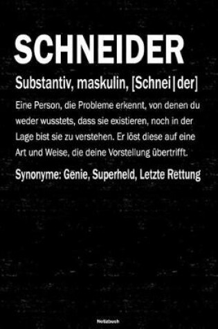 Cover of Schneider Notizbuch