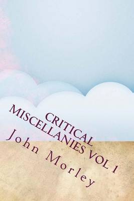 Book cover for Critical Miscellanies Vol 1