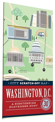 Book cover for City Scratch-Off Map: Washington, D.C.