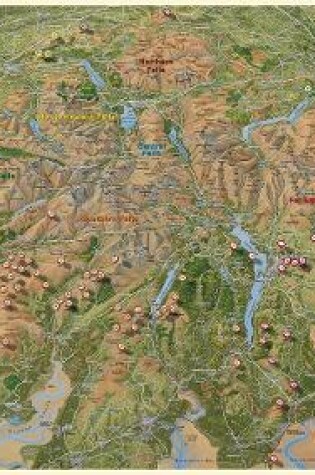 Cover of The Fir Tree Map of The Wainwright Outlying Fells Flat/Rolled Version