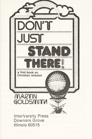 Cover of Don't Just Stand There