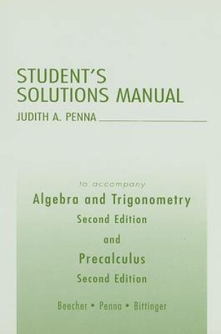 Cover of Student Solution's Manual