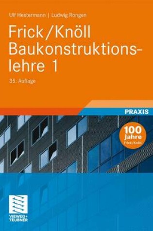 Cover of Frick/Knoll Baukonstruktionslehre 1