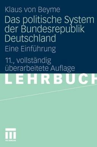 Cover of Das Politische System Der Bundesrepublik Deutschland