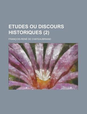 Book cover for Etudes Ou Discours Historiques (2)