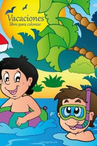 Cover of Vacaciones libro para colorear 1