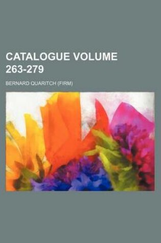 Cover of Catalogue Volume 263-279