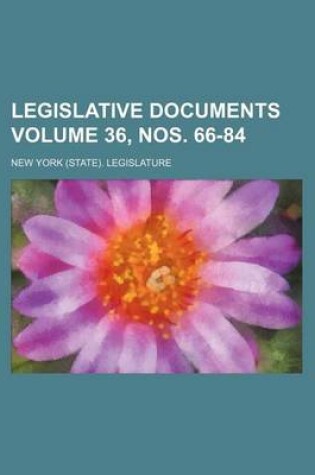 Cover of Legislative Documents Volume 36, Nos. 66-84