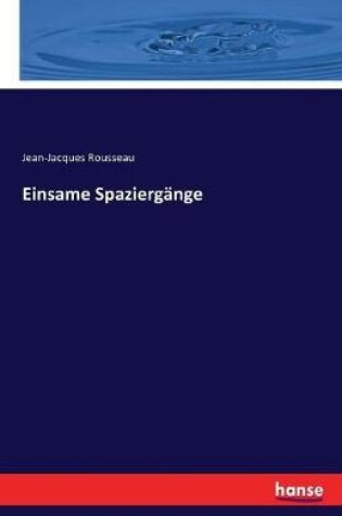 Cover of Einsame Spaziergänge