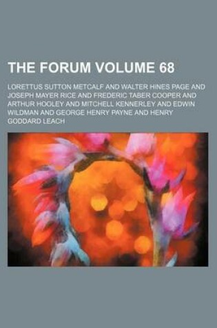 Cover of The Forum Volume 68