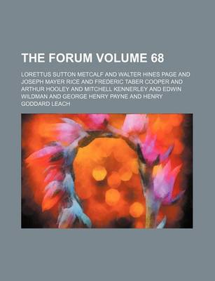 Book cover for The Forum Volume 68