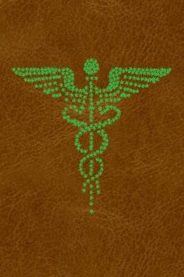 Book cover for Cannabis Review Journal - Marijuana Caduceus