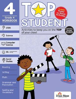 Book cover for Top Student, Grade 4 Workbook