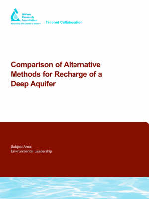 Book cover for Comparison of Alternative Methods for Recharge of a Deep Aquifer