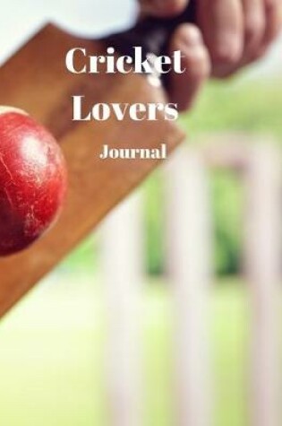 Cover of Cricket Lovers Resolution Journal