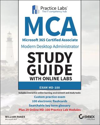 Book cover for MCA Modern Desktop Administrator Study Guide with Online Labs