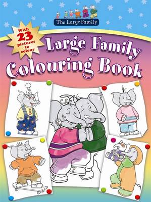 Book cover for Large Family Colouring Book