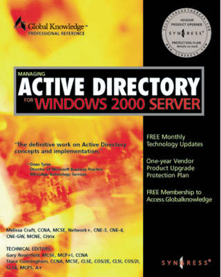 Cover of Managing Active Directory for Windows 2000 Server