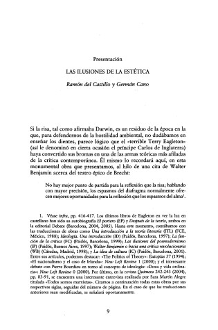 Cover of La Estetica Como Ideologia