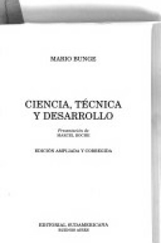 Cover of Ciencia, Tecnica y Desarrollo