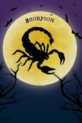 Book cover for Scorpion Notebook Halloween Journal