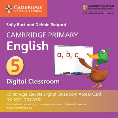 Book cover for Cambridge Primary English Stage 5 Cambridge Elevate Digital Classroom Access Card (1 Year)