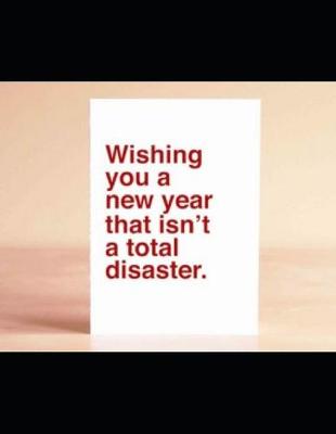 Book cover for WISHING YOU A NEW YEAR THAT ISN'T A TOTAL DISASTER 2020 - 2022 Planner