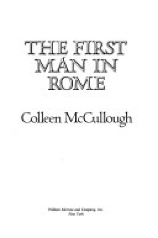 Cover of First Man in Rome