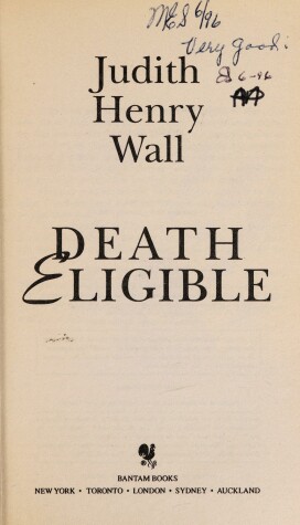 Book cover for Death Eligible