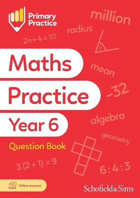 Book cover for Primary Practice Maths Year 6 Question Book, Ages 10-11