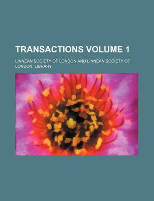 Book cover for Transactions Volume 1