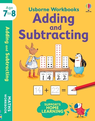 Book cover for Usborne Workbooks Adding and Subtracting 7-8