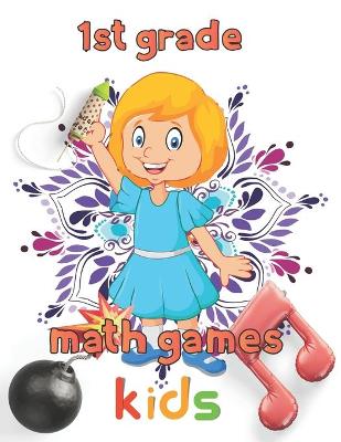 Book cover for 1st grade math games kids