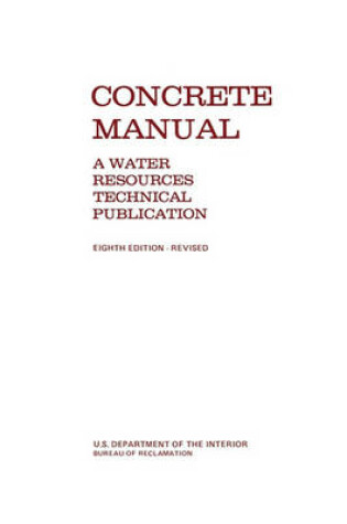 Cover of Concrete Manual