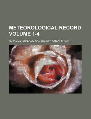 Book cover for Meteorological Record Volume 1-4