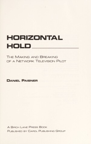 Book cover for Horizontal Hold Paisner Daniel