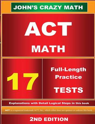 Book cover for ACT Math 17 Tests 2nd Edition